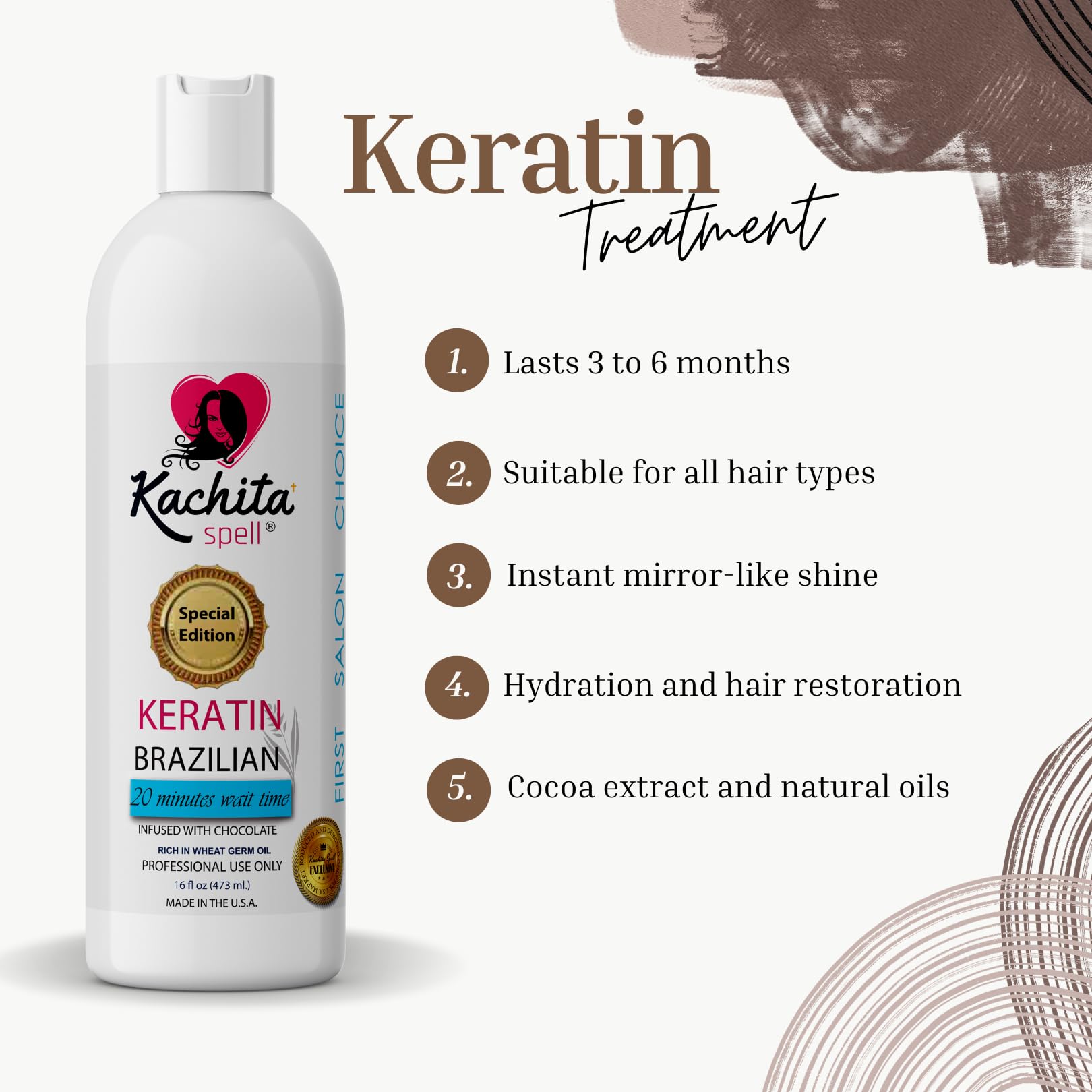 Kachita Spell finished hair looks silky, shiny, smooth