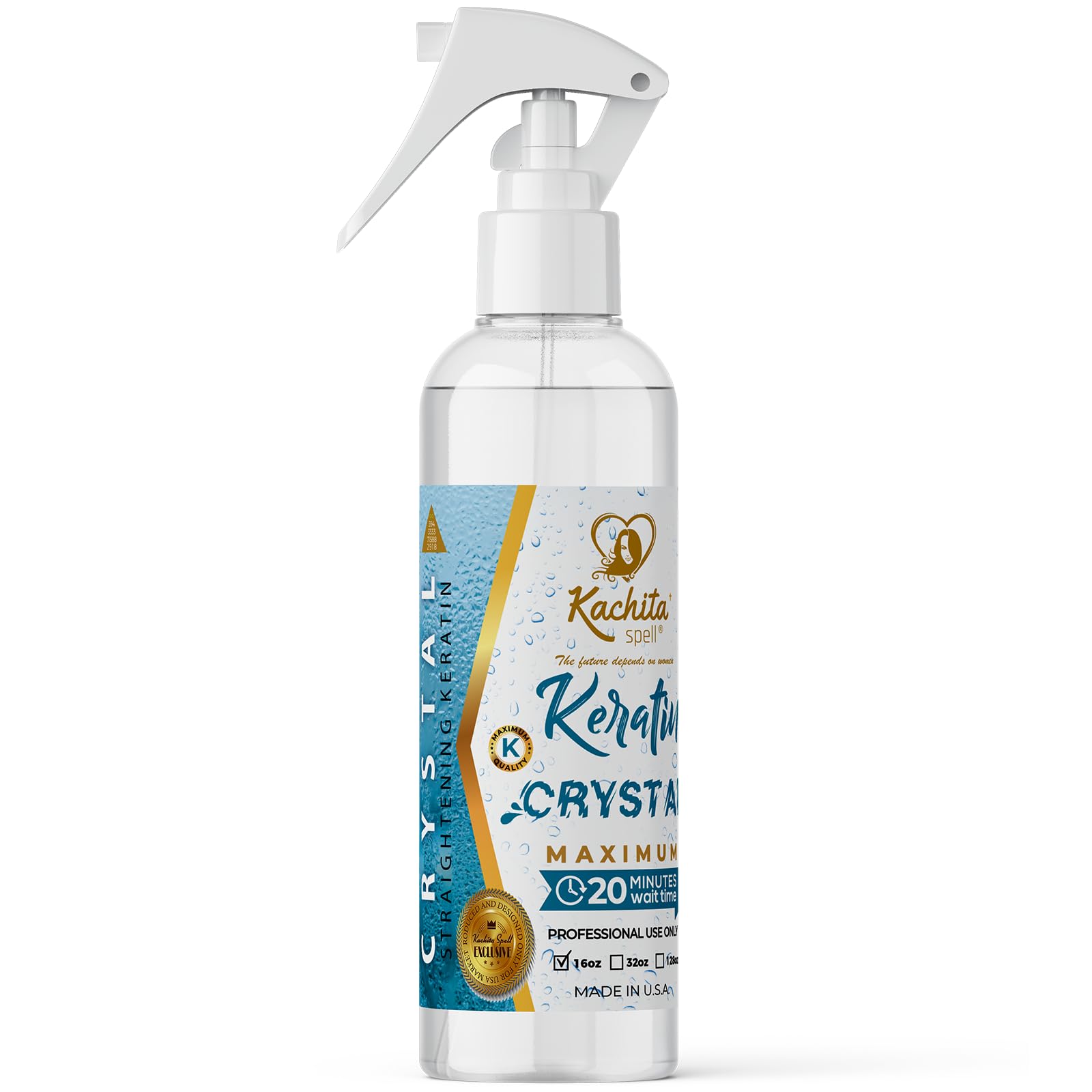 Kachita Spell Keratin Crystal Maximum before after model straight hair