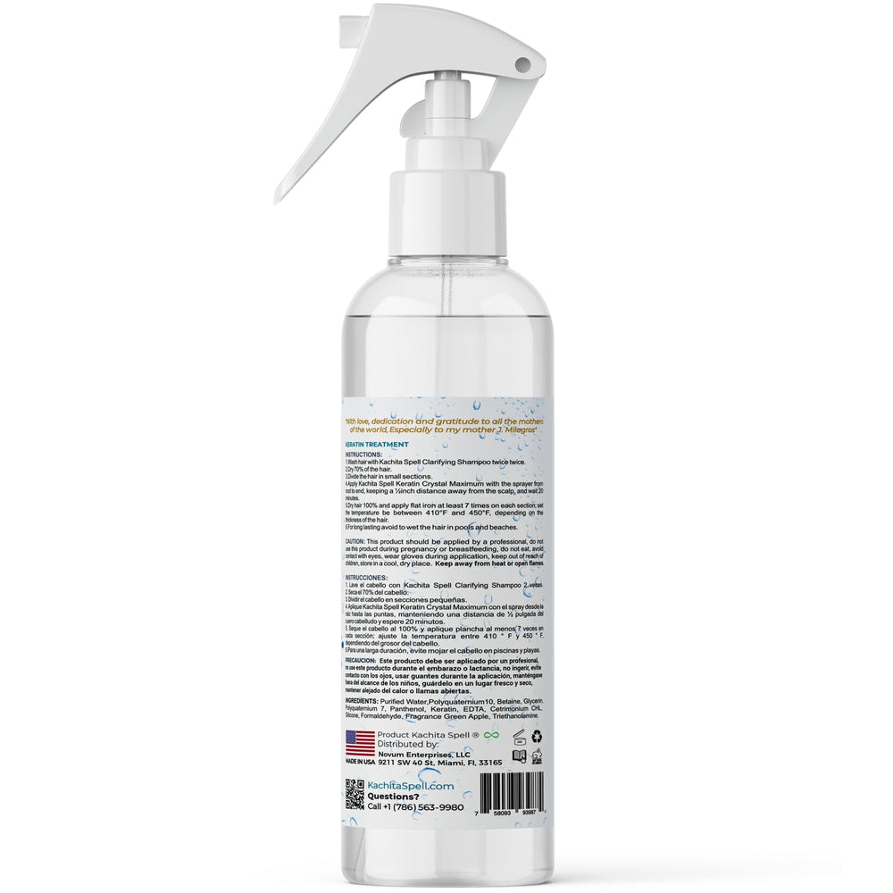 Kachita Spell Keratin Crystal Maximum USA made branding on pack