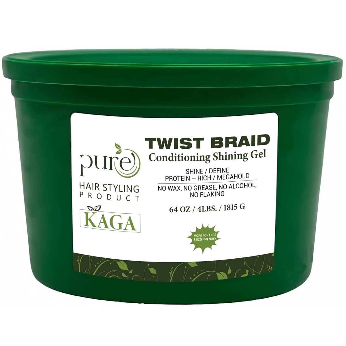 KAGA Neatbraid gel bottle 64oz provides salon-grade hold and high shine.