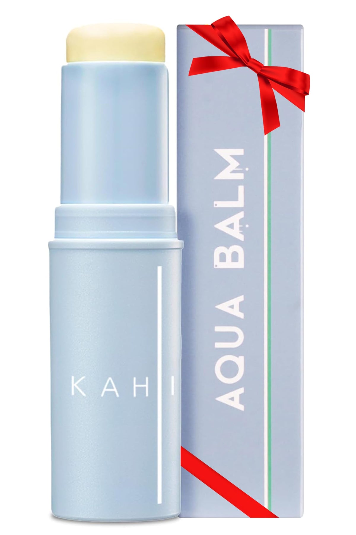 KAHI Aqua Balm Stick outer packaging showing portable sunscreen solution for daily protection.