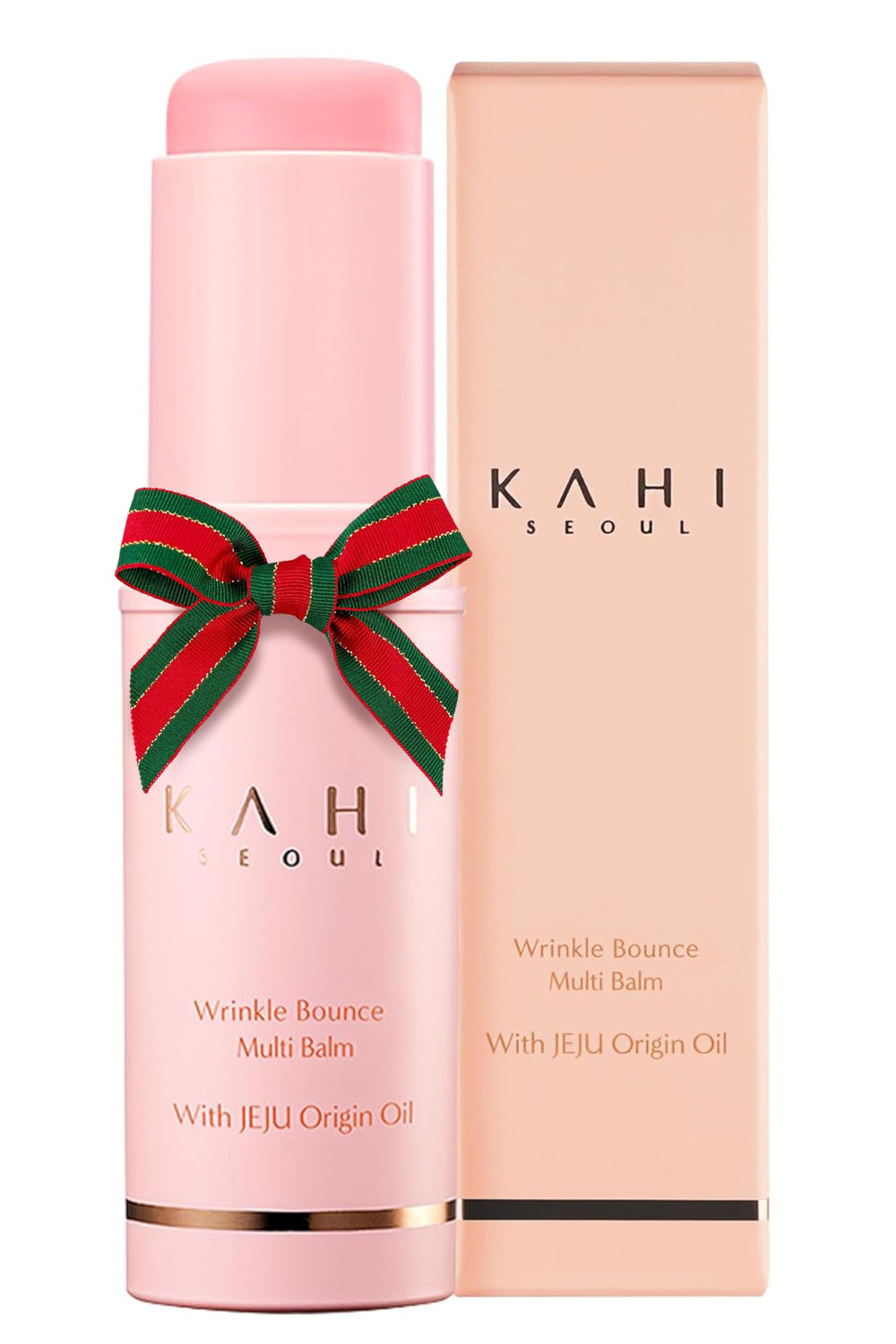 KAHI Collagen Balm Stick packaging shows all-in-one hydration for lips and eyes