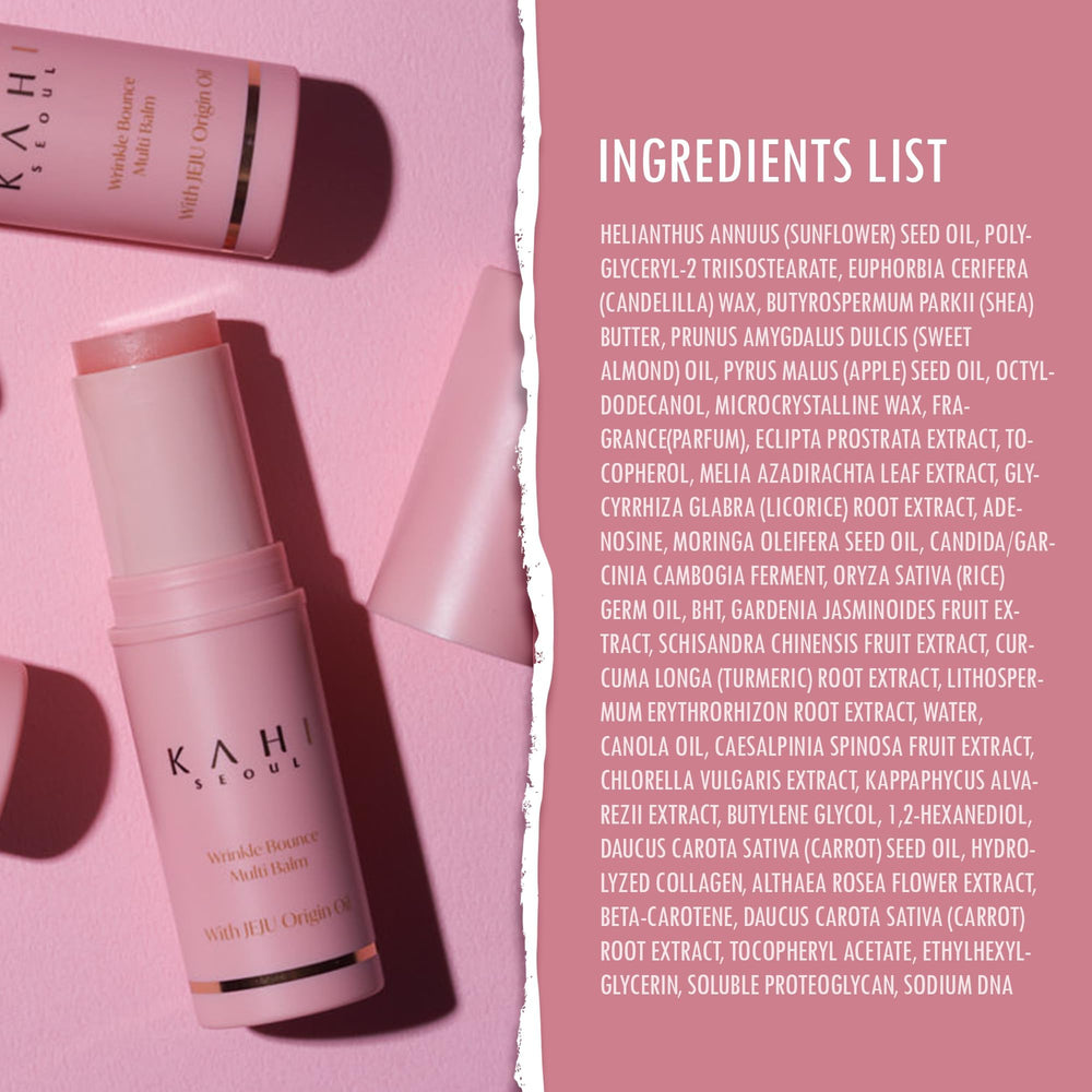 KAHI Collagen Balm Stick travel-ready design supports quick touch-ups