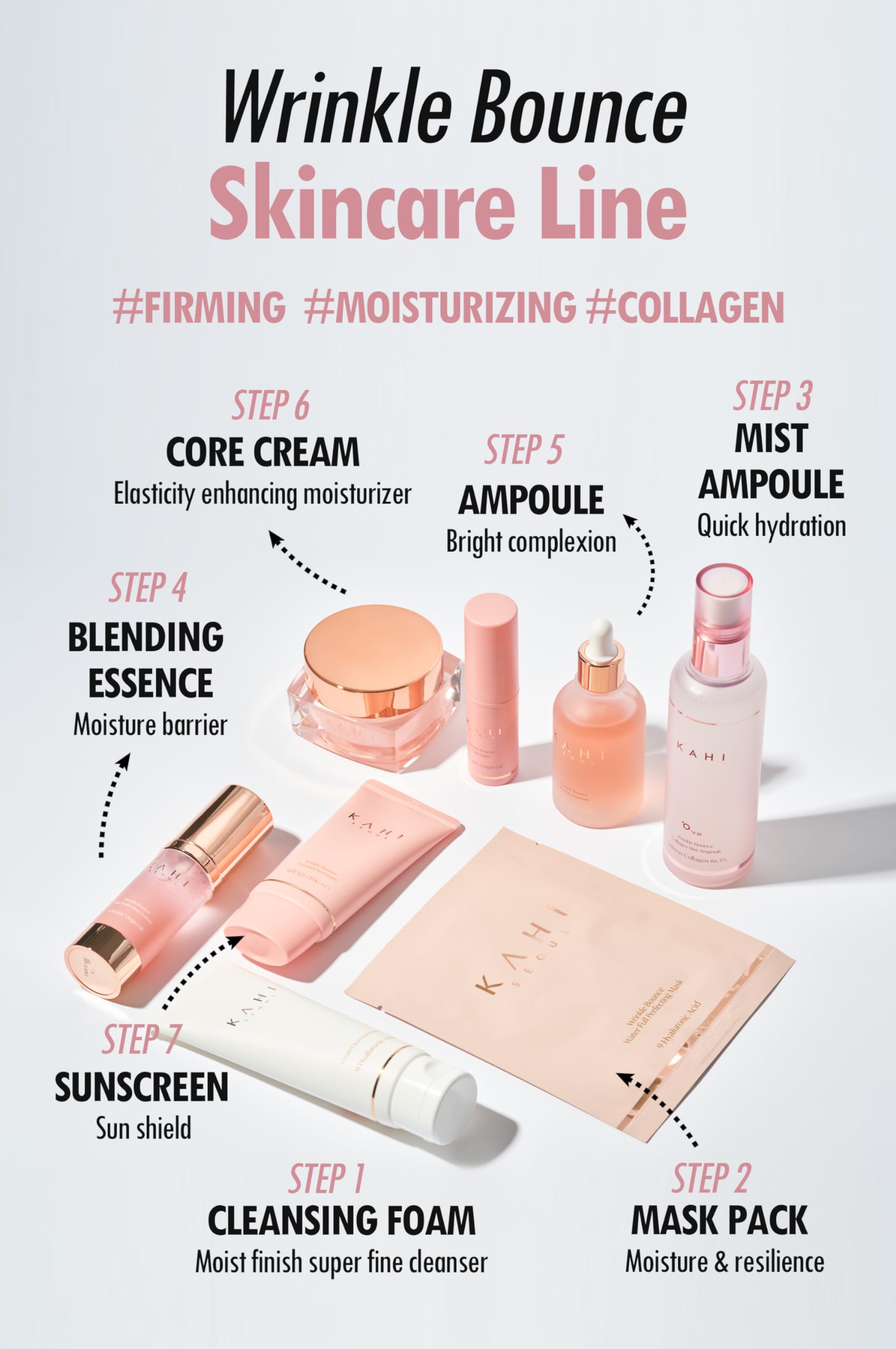 KAHI cleanser lathers into rich foam for makeup removal and pore cleansing.