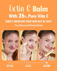 KAHI Extin C Balm texture close-up shows smooth application and moisture