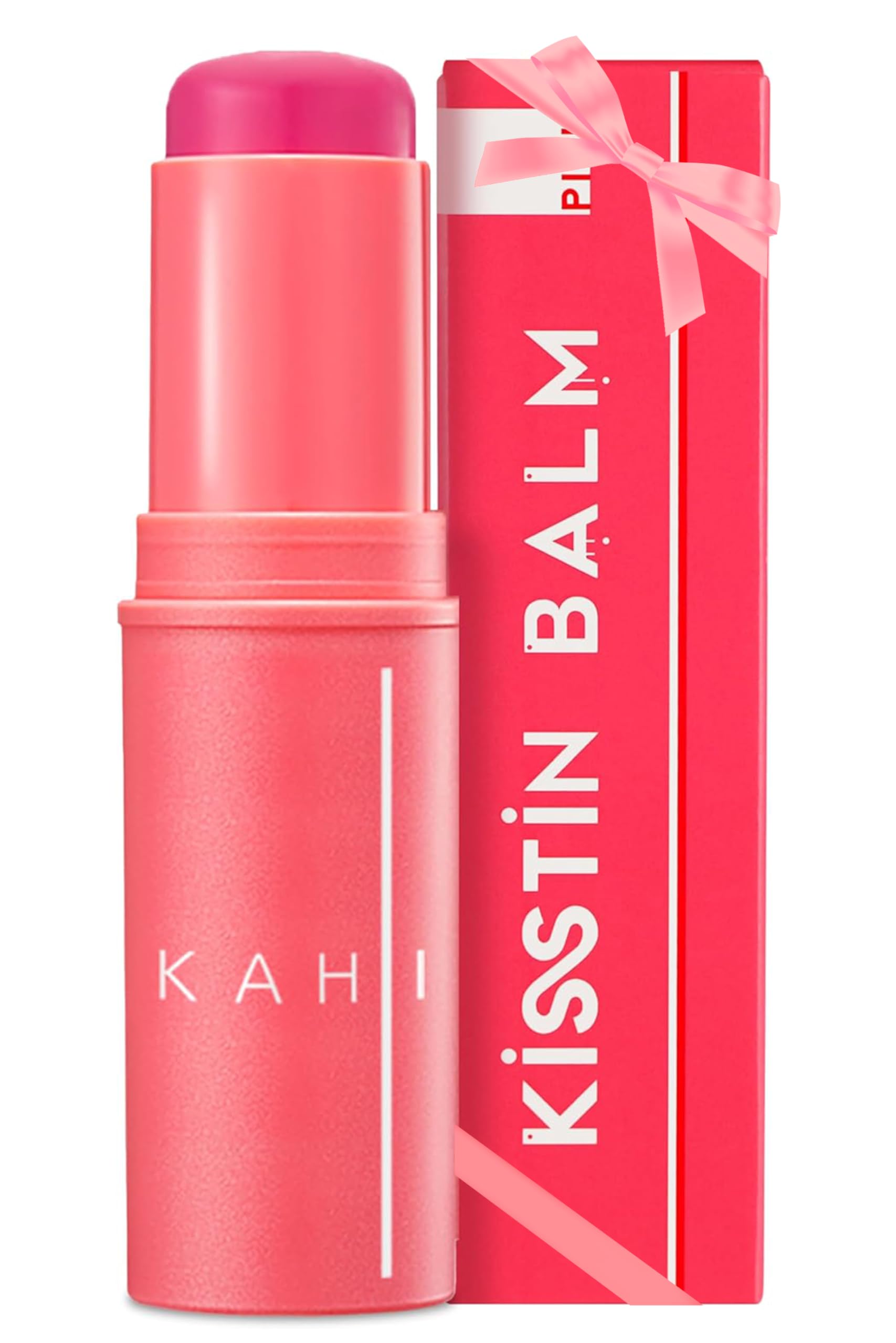 KAHI Kisstin Balm stick front view for all-in-one hydration and glow.
