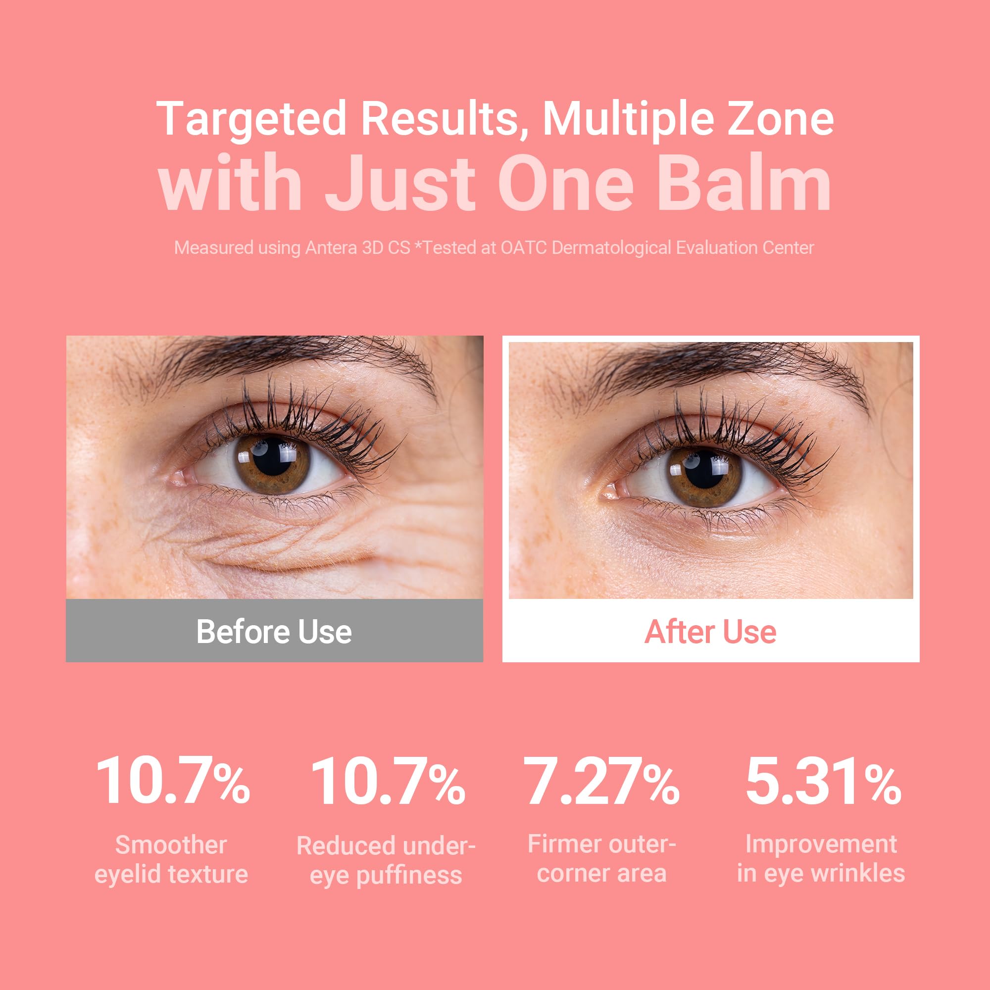 KAHI Wrinkle Bounce eye base application shows smooth makeup prep.
