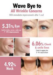 KAHI Wrinkle Bounce Multi Balm near eyes demonstrating potential elasticity support.