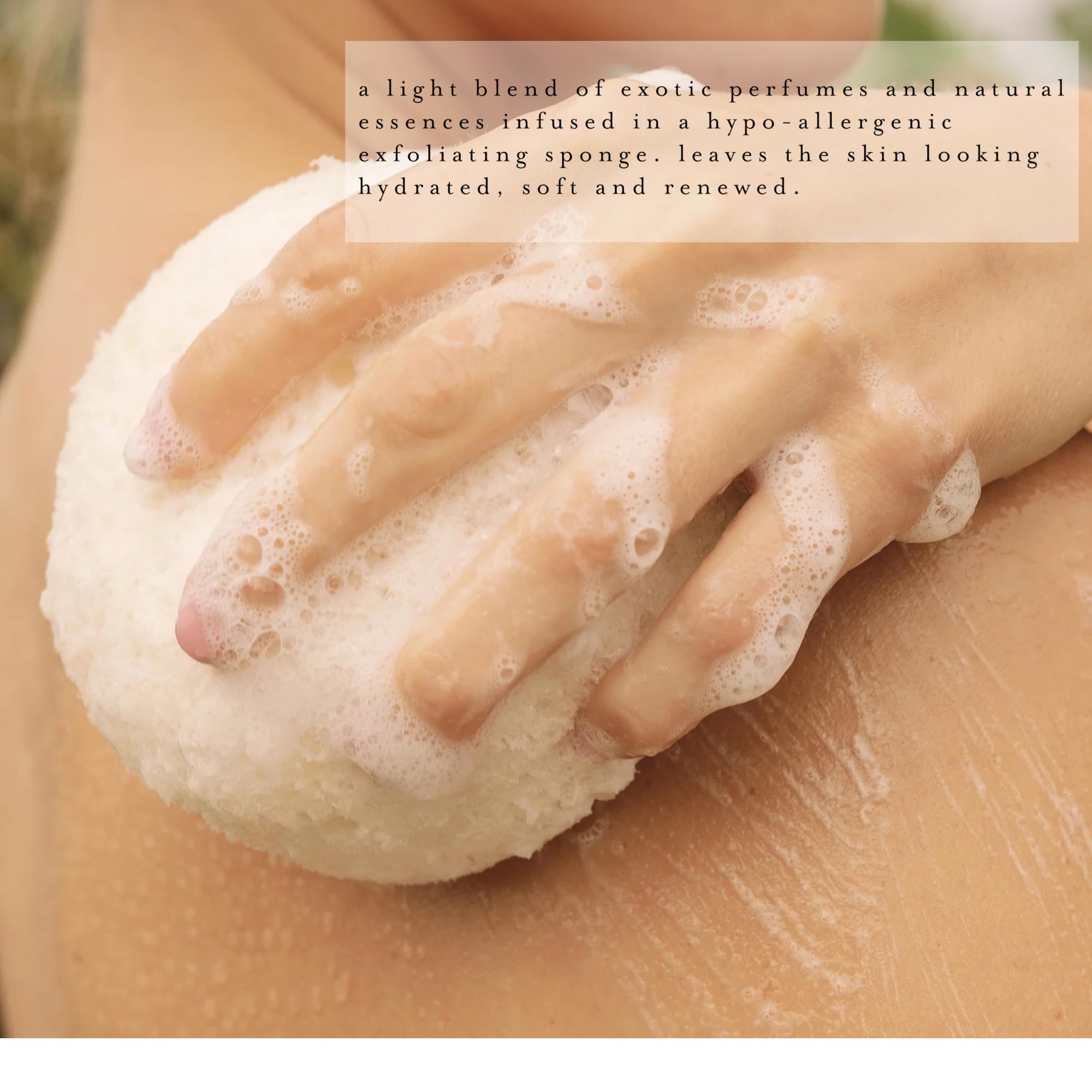 Kai Body Buffer gardenia scent diffusion enhances shower ritual