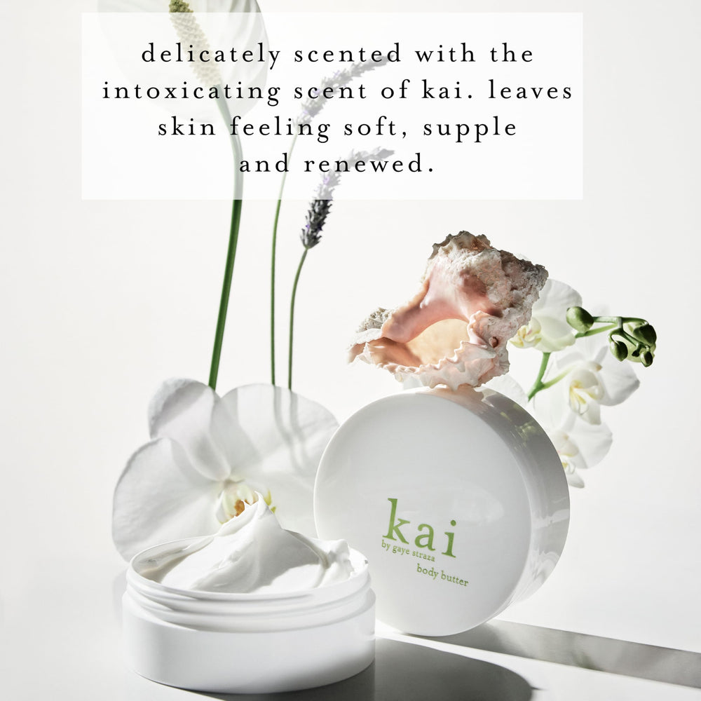 Kai Body Butter vitamin-power packaging hints at support for even tone and texture.