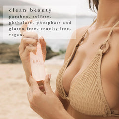 Kai Body Glow Rose applied to skin demonstrates smooth absorption.