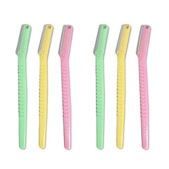 KAI Touch N Brow Eyebrow Razor blade closeup highlighting sharp stainless blade for clean edges