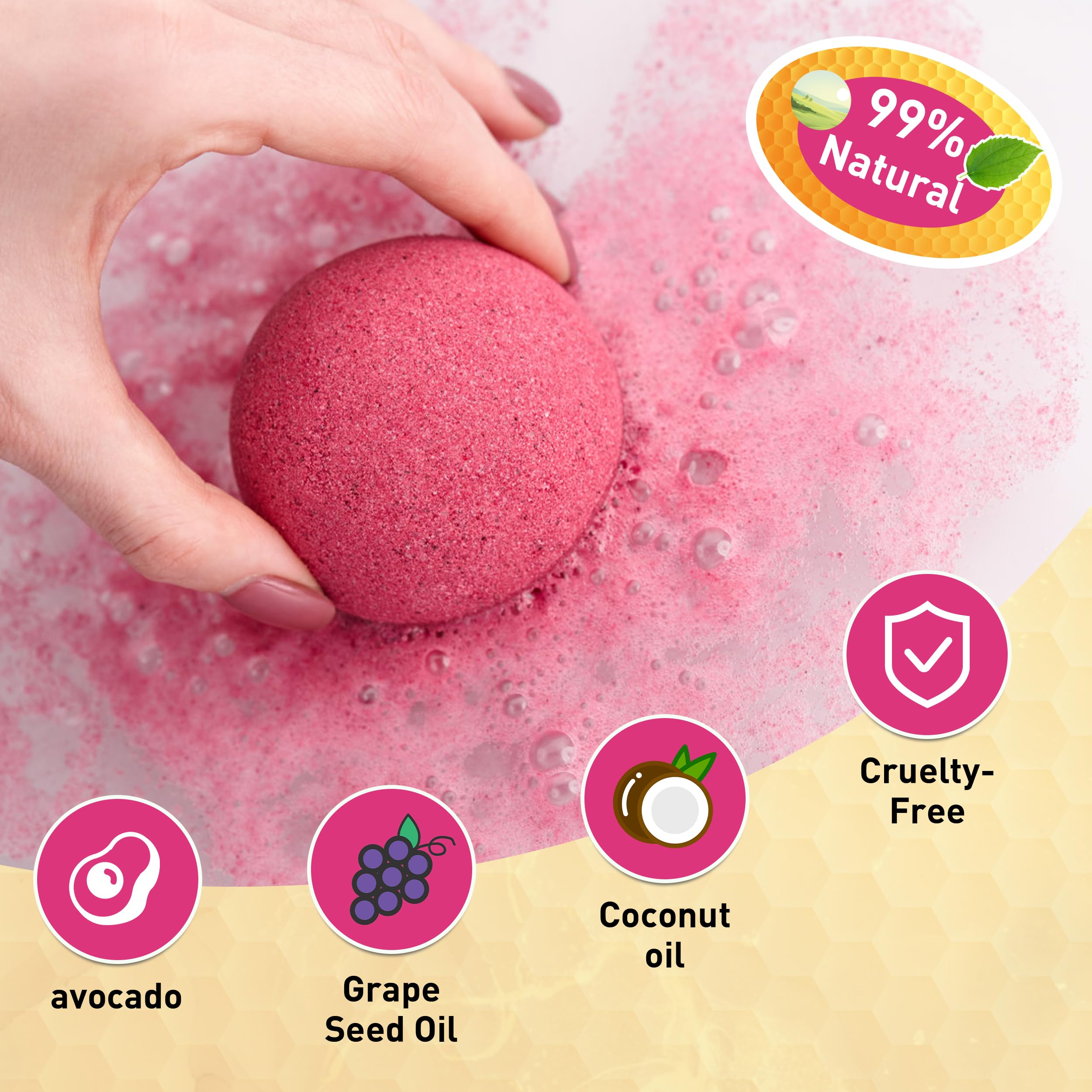 Kainga Recka individually wrapped bath bombs for convenient gifting and fresh fragrance