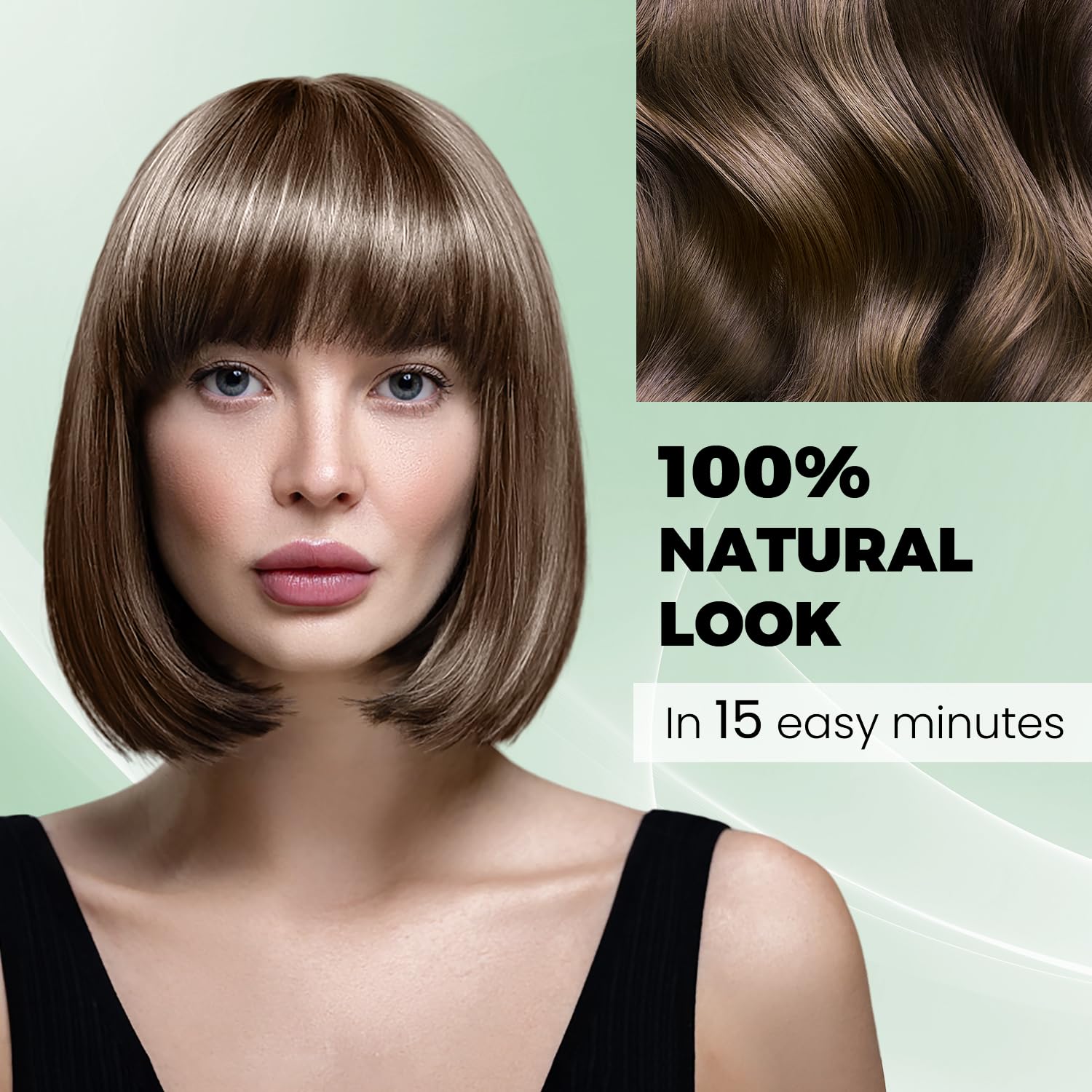 KAISASA Brown Hair Dye Shampoo dispensing pump enables quick application