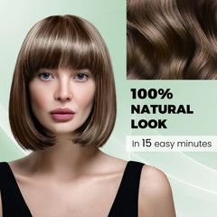 KAISASA Brown Hair Dye Shampoo dispensing pump enables quick application