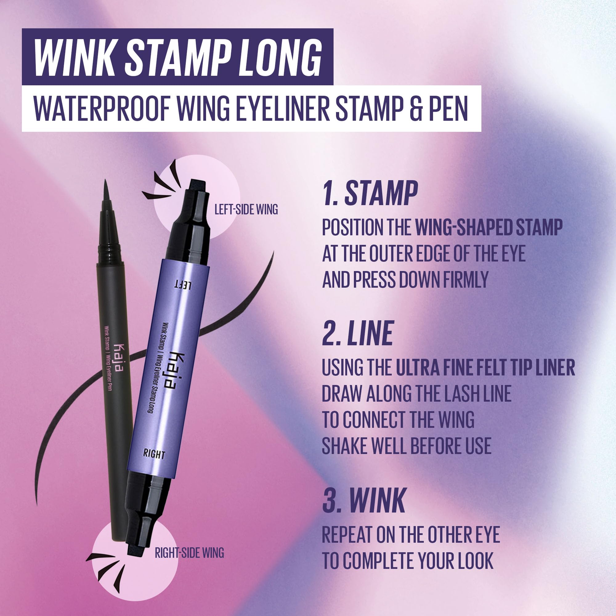Kaja Wink Stamp Long outer-wing stamp demonstrates flawless control and symmetry.