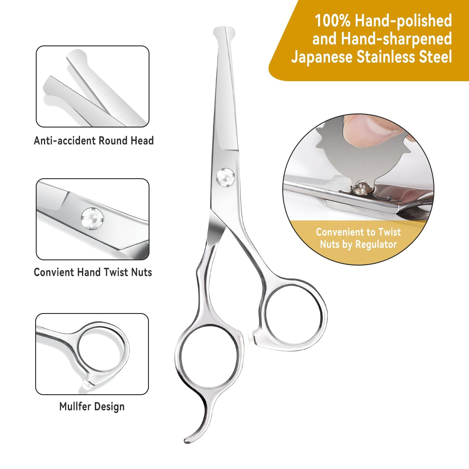 Kakacacaca kids scissors safety rounded tips reduce facial injuries during trims