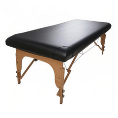 KAKU HOME massage table cover showing elastic-fit edge protecting the surface
