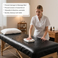 KAKU HOME wash-and-wear esthetician bed cover laid on a table
