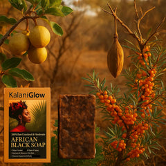 Kalani Glow ingredients black shea butter highlight nourishing, fragrance-free care for sensitive skin