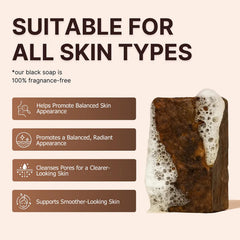 Kalani Glow fragrance-free soap texture highlighting fragrance-free formula for sensitive skin.