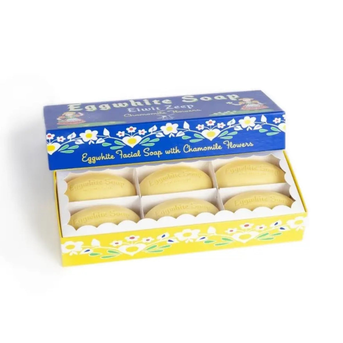 Kalastyle Eiwit Zeep chamomile gift box with six bars for gentle daily cleansing