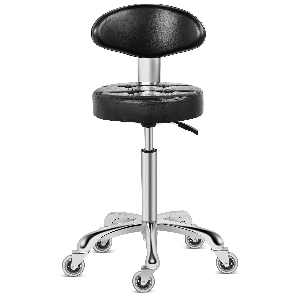 Kaleurrier swivel stool seat 14.2-inch diameter for comfortable all-day seating