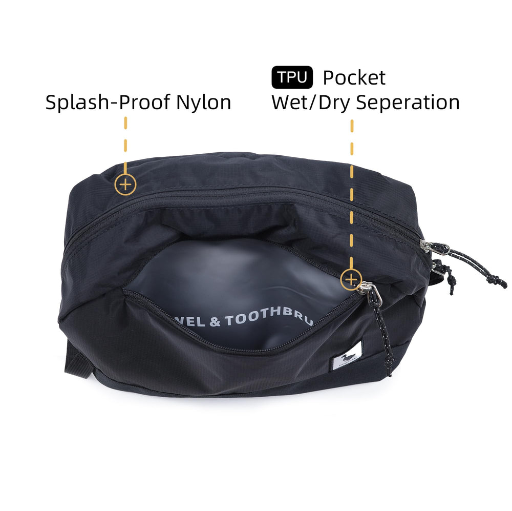kalgoTeal travel toiletry bag padded bottom protects delicate items