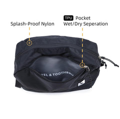 kalgoTeal travel toiletry bag padded bottom protects delicate items
