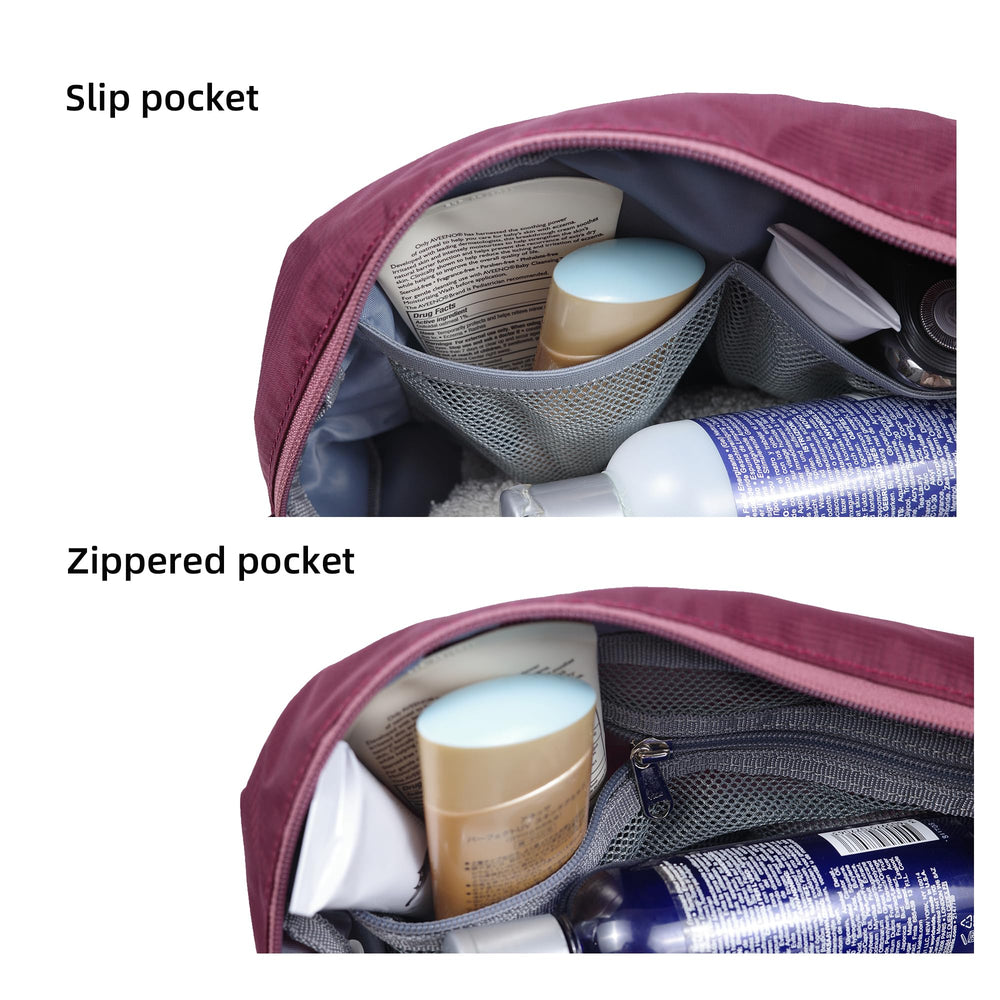 kalgoTeal travel toiletry bag 8L inside pockets for organization