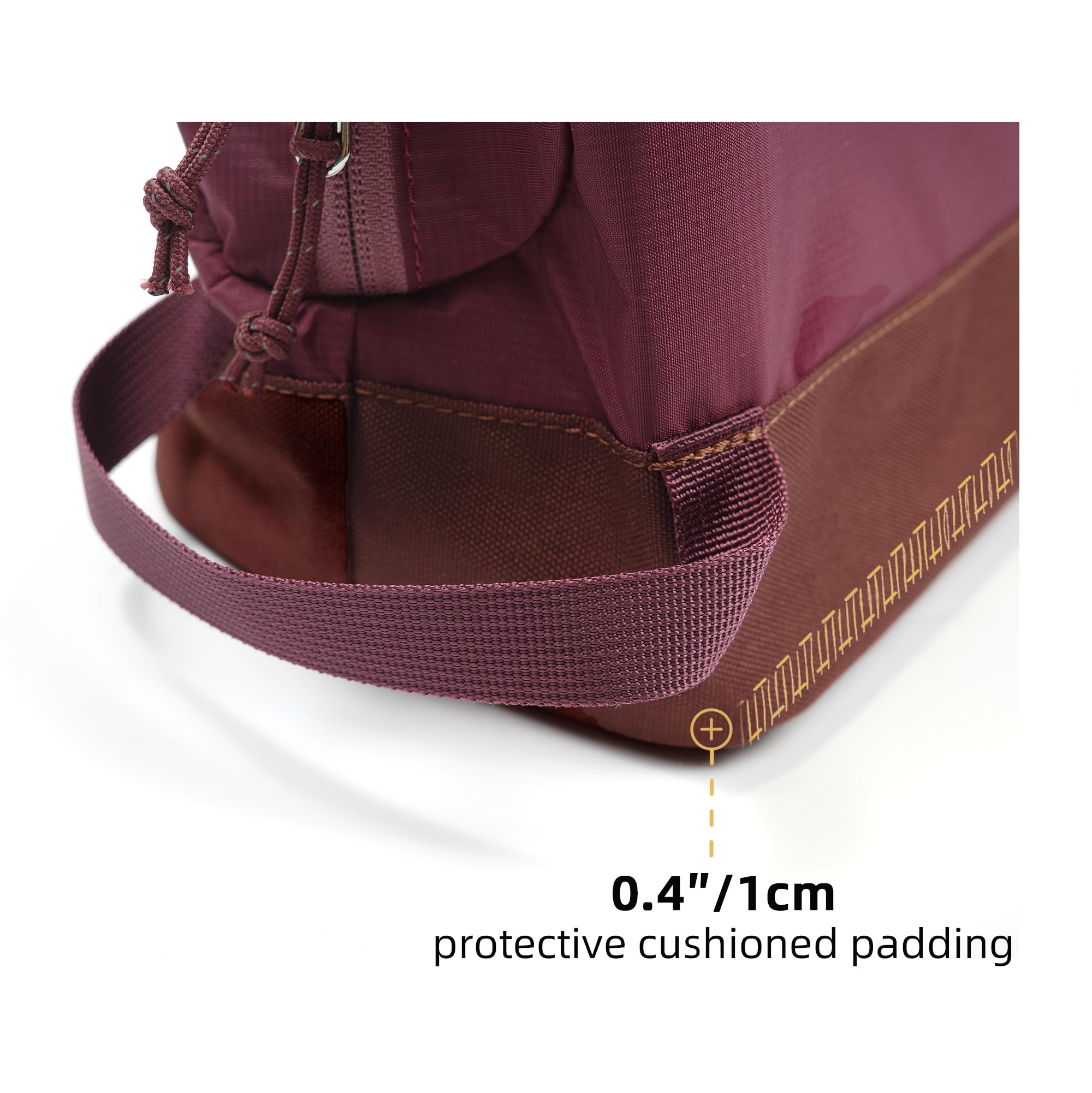 kalgoTeal travel toiletry bag 8L padded bottom protects items during travel