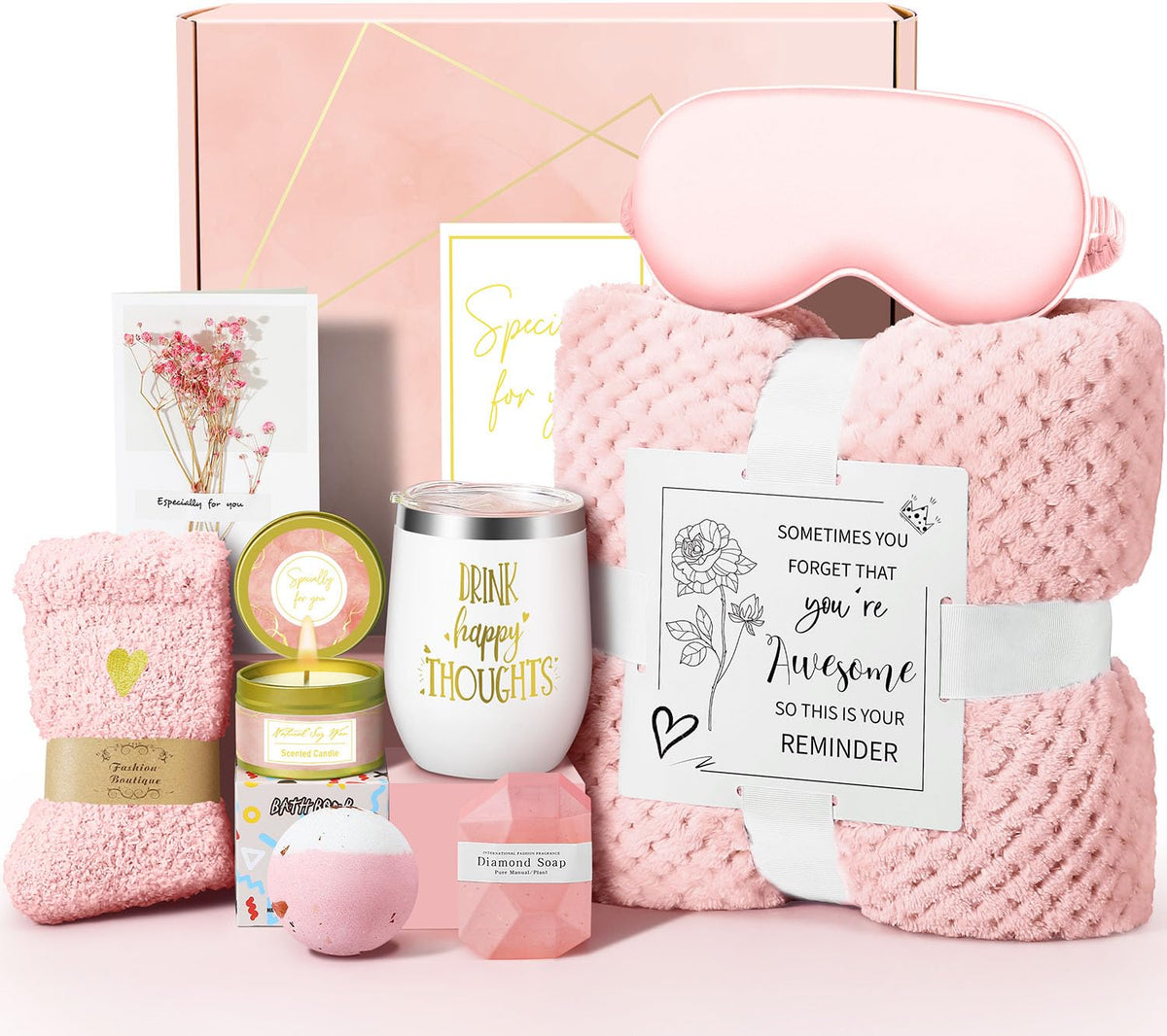 Kalokey Happy Birthday Gift Basket displayed for a thoughtful birthday surprise