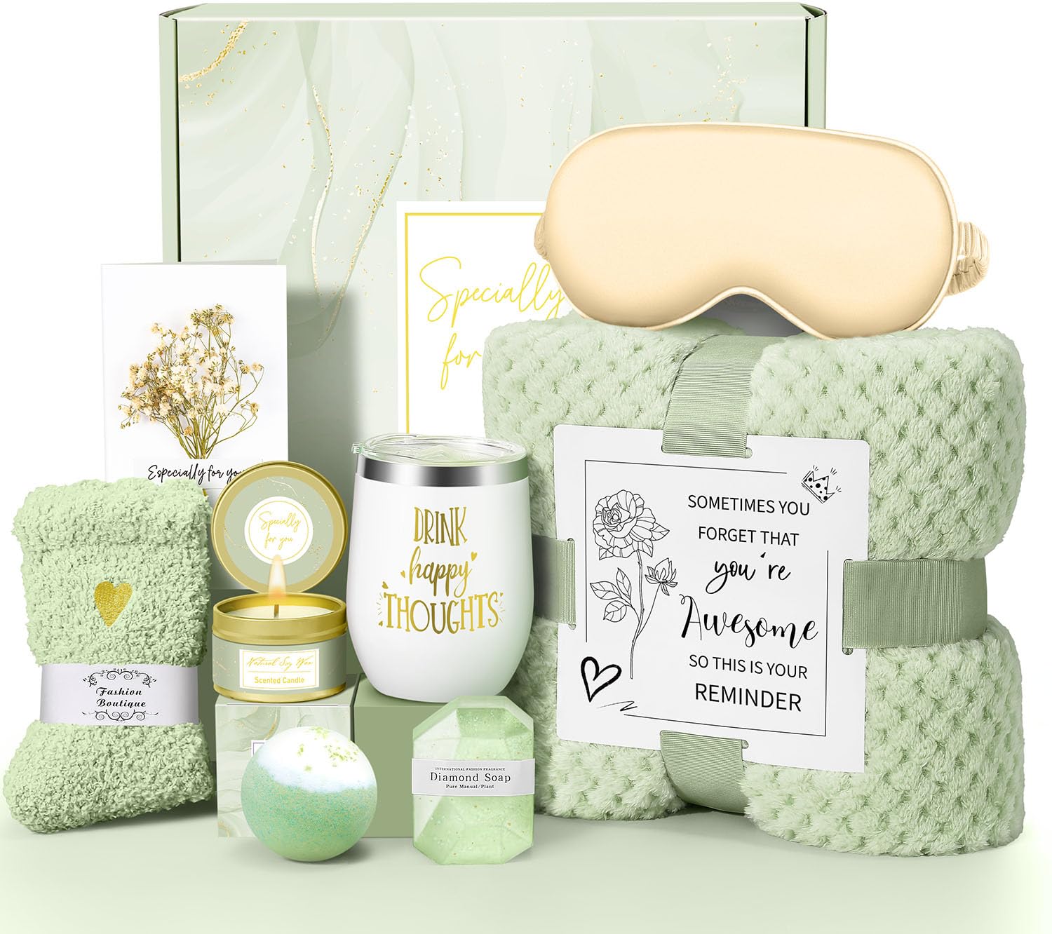 Kalokey Happy Birthday Gift Basket—unboxing premium spa items for thoughtful celebration experiences.