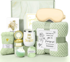 Kalokey Happy Birthday Gift Basket—unboxing premium spa items for thoughtful celebration experiences.