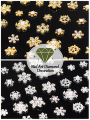 Kalolary 3D nail decoration snowflake adds depth and shimmer to nails and crafts
