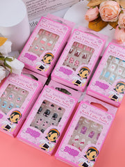 Kalolary nails feature bright colors and clear lines for crisp kid-friendly art.