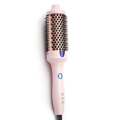K&K Thermal Brush barrel closeup showing ceramic tourmaline surface for smooth styling and frizz control