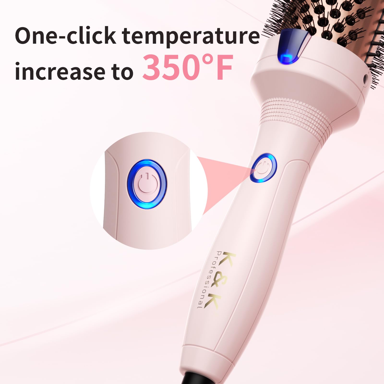 K&K Thermal Brush dual voltage label highlighting worldwide styling potential