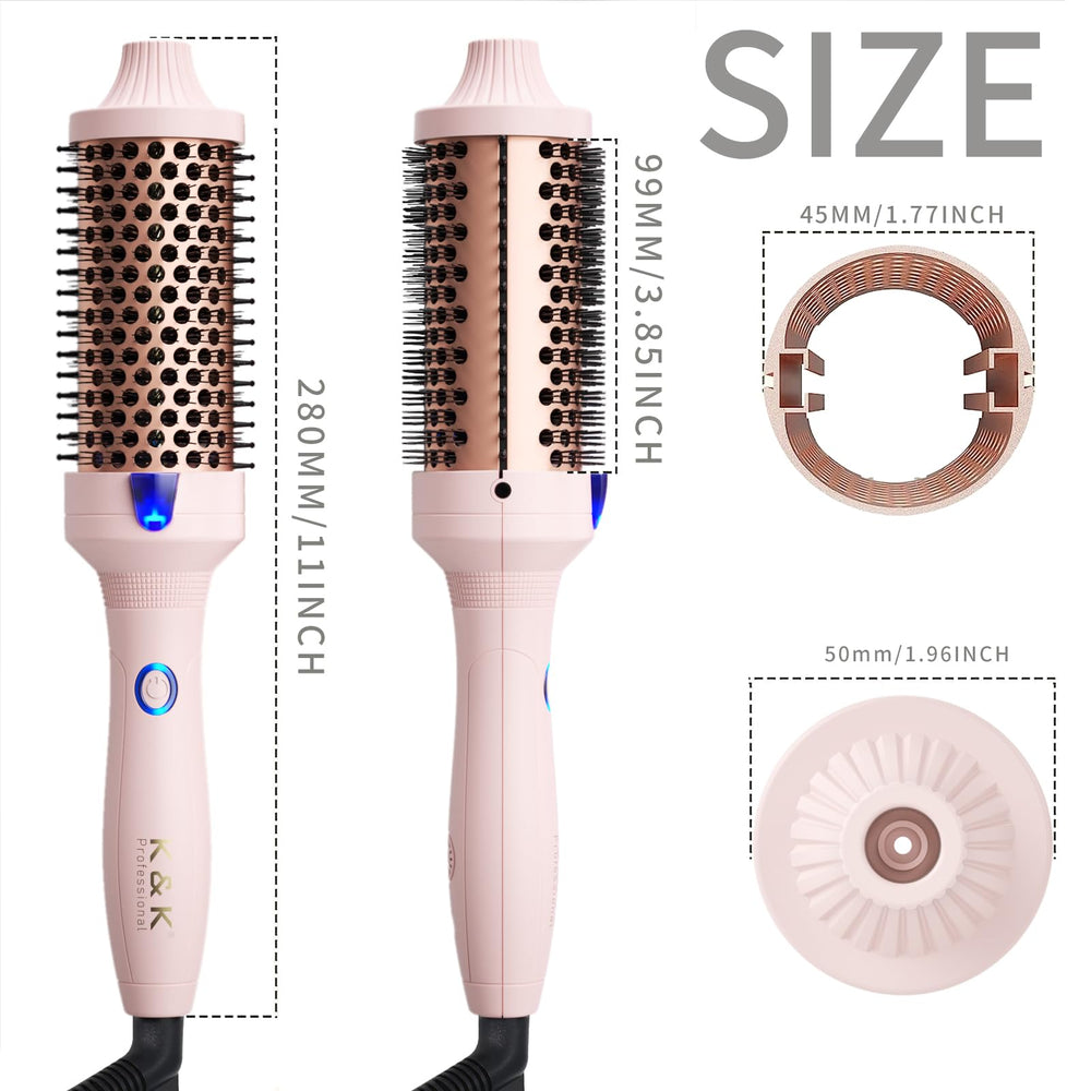 K&K Thermal Brush ideal for long hair styling and volume creation