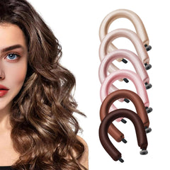 Kanuoc heatless hair curler set with satin rollers for smooth, frizz-free curls.