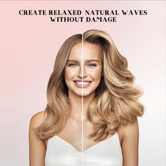 Kanuoc jumbo flexi rods being used to style hair for soft waves.