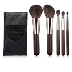 Kanviensl travel makeup brushes set with pouch for on-the-go touchups.