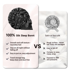 Kaome sleep cap adjustable elastic band focuses on secure fit without forehead pressure.