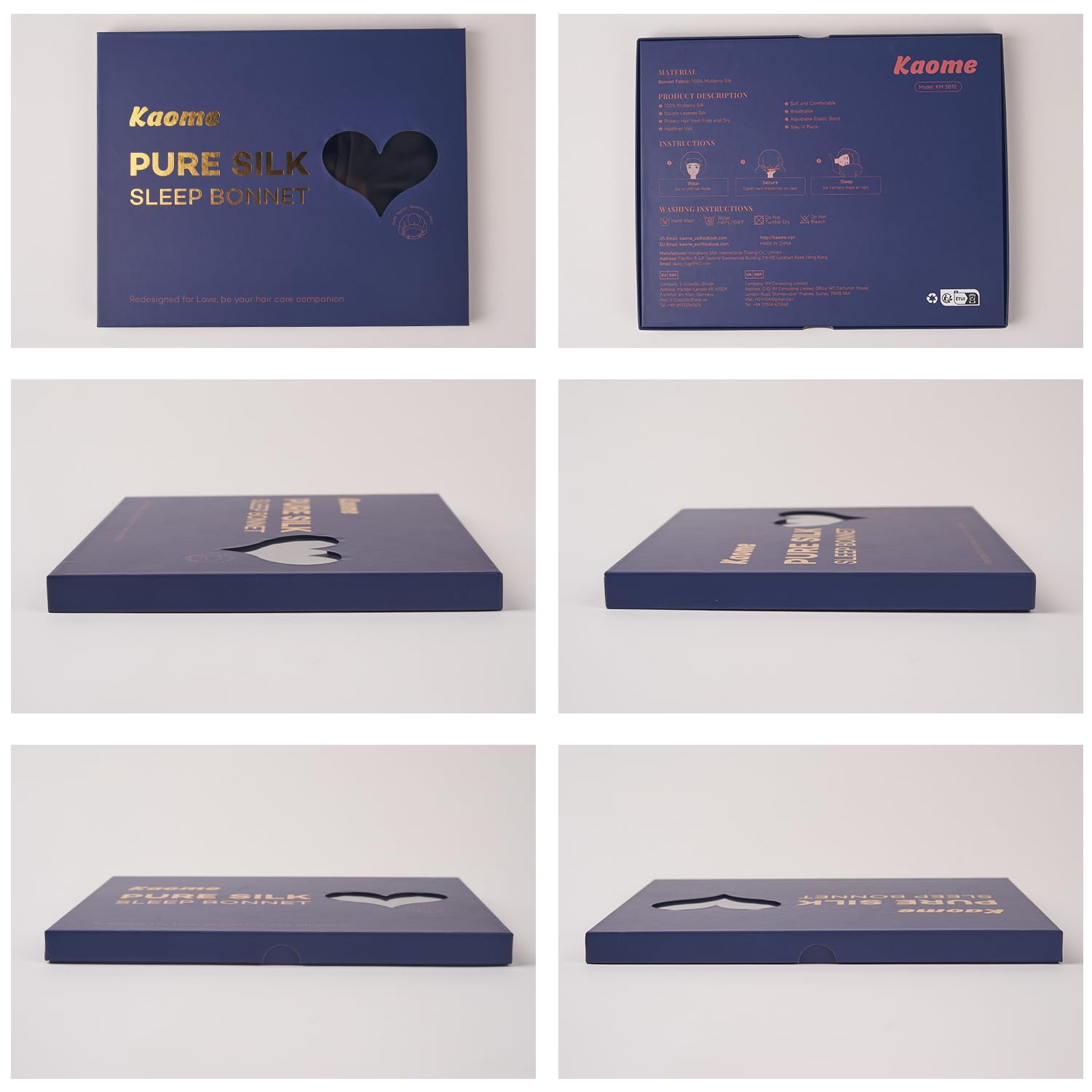 Kaome travel storage bag showcased with bonnet for hygienic, on-the-go storage.