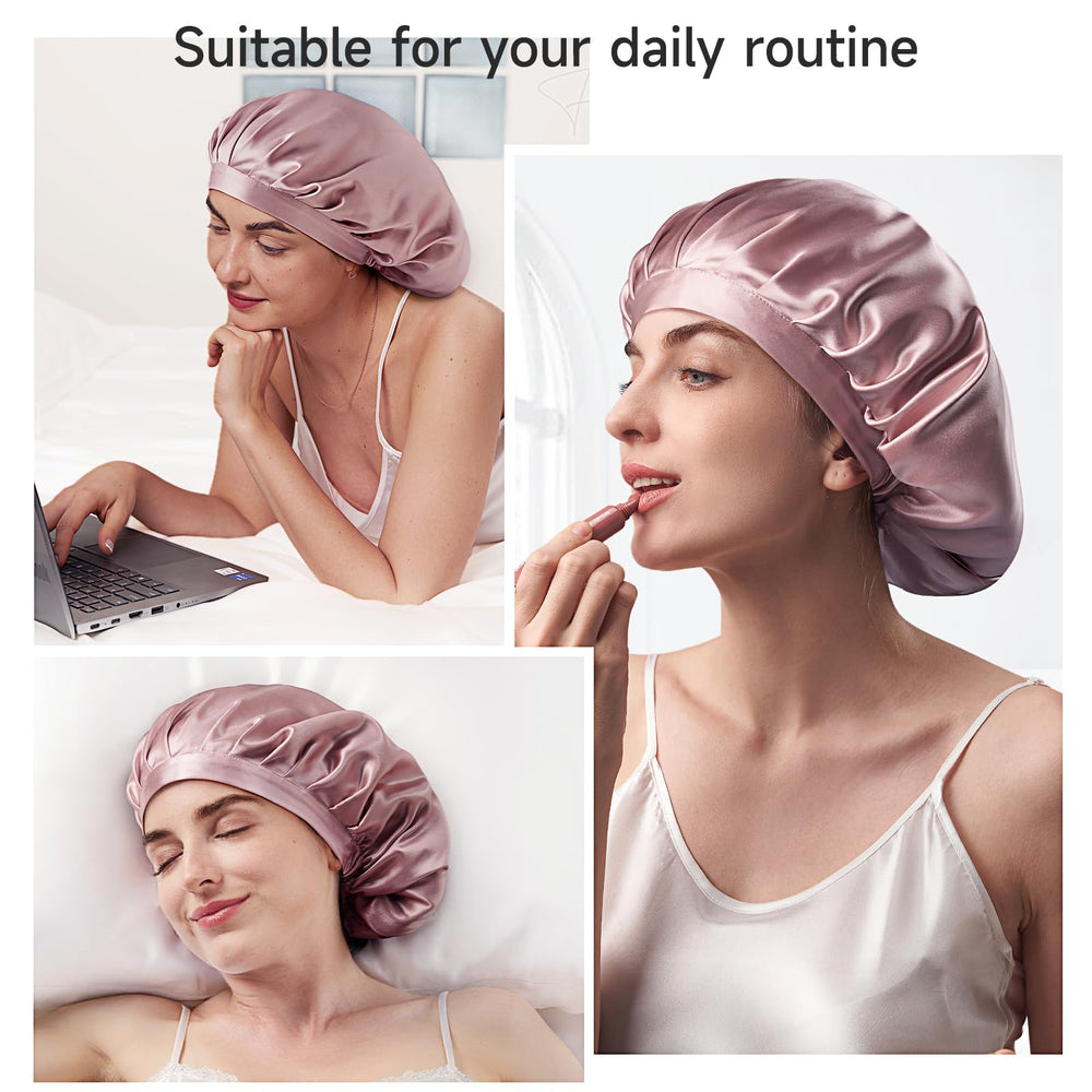 Kaome versatile-use bonnet suitable for sleeping, washing, makeup, or chores.