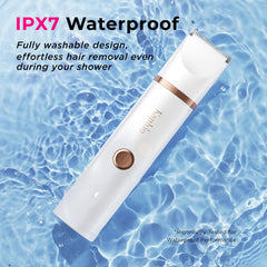KAPHIO bikini-trimmer-blades: Ceramic and stainless blades for safe, smooth trimming.