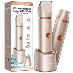KAPHIO Bikini Trimmer front view in gold for easy handling.