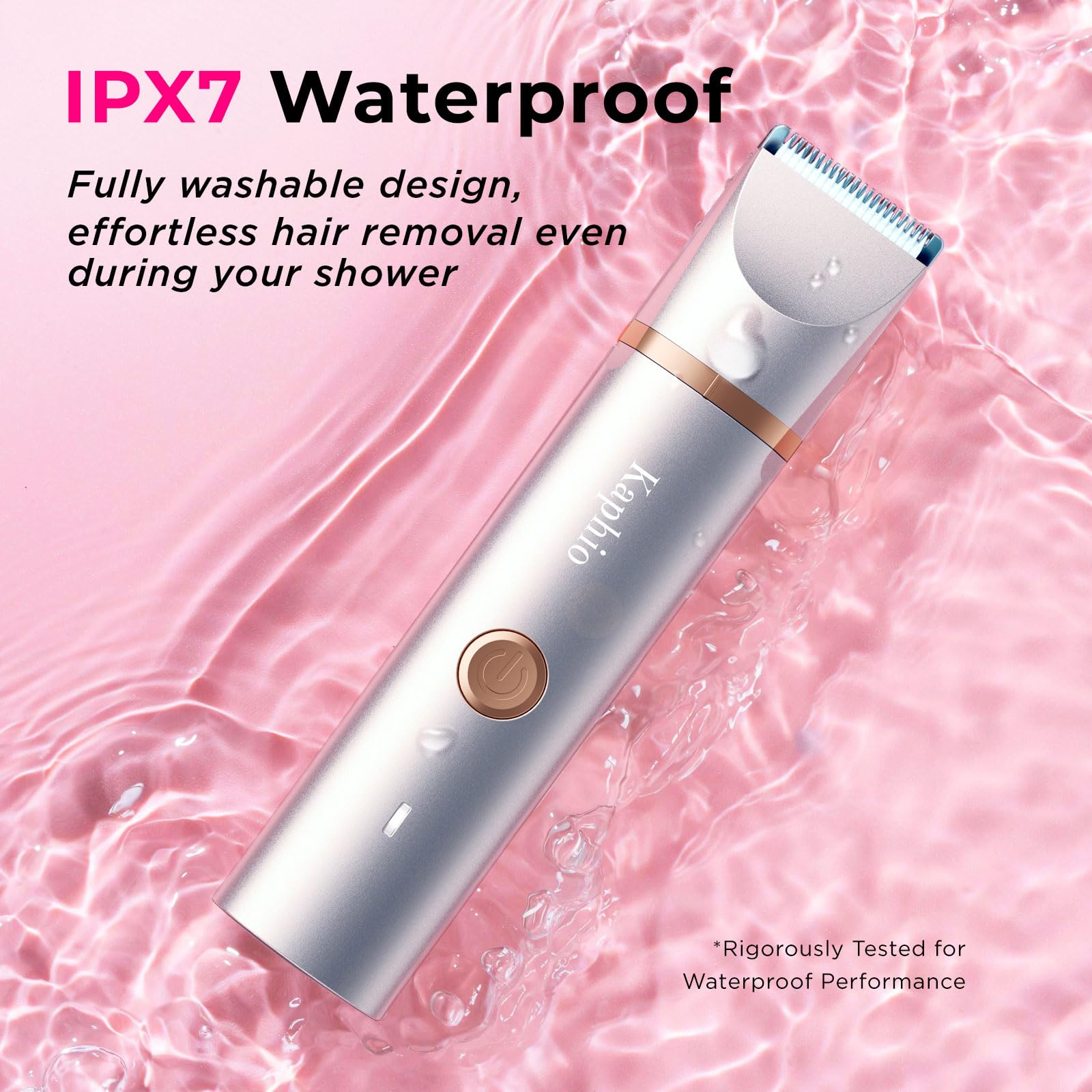 KAPHIO bikini trimmer underarm-use shows versatile tool for sensitive areas.