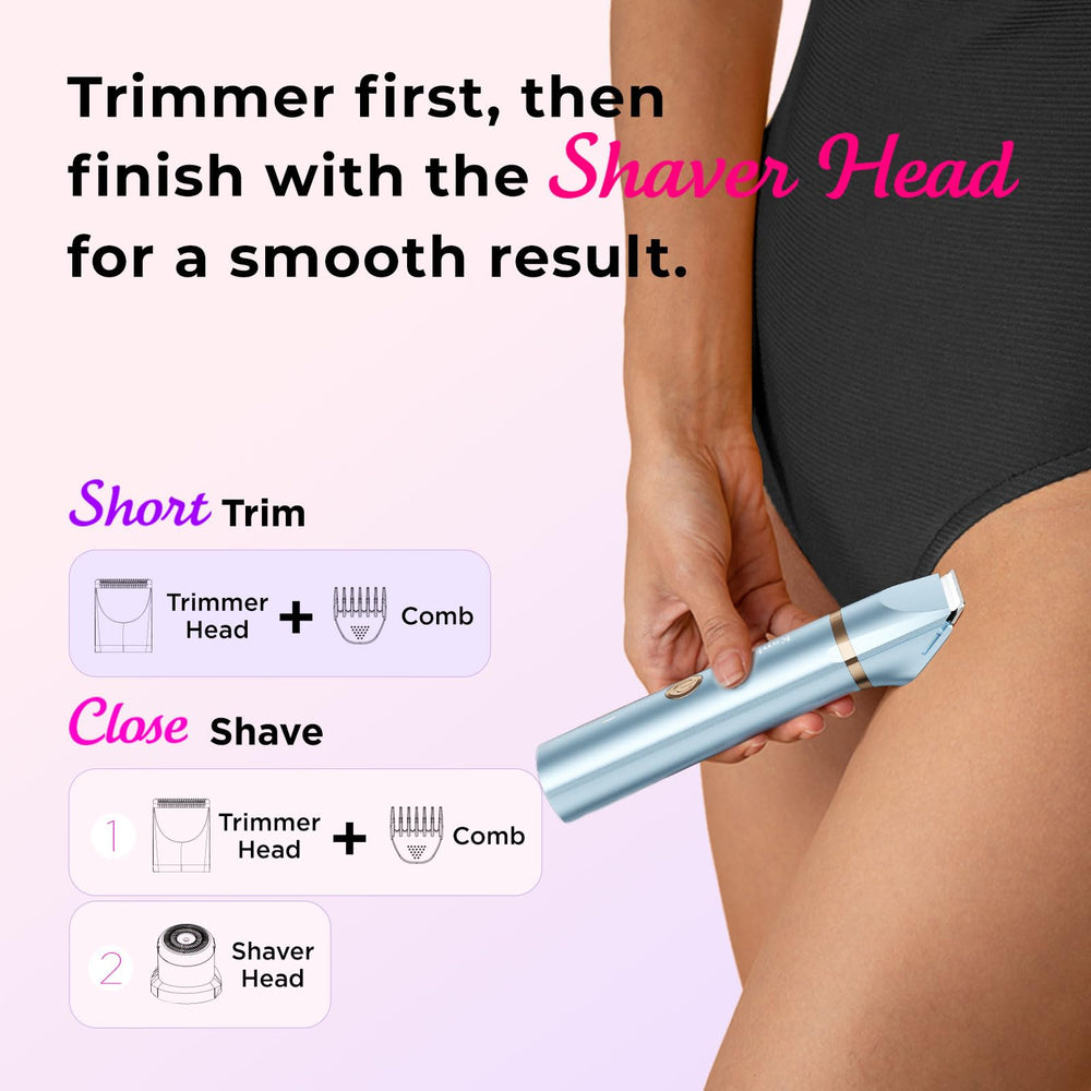 KAPHIO bikini trimmer shower-travel portable for summer routines and trips.