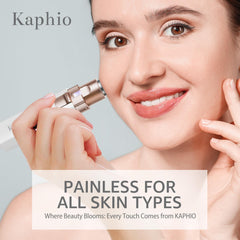 KAPHIO rotary shaving head delivers a close finish for precise grooming.